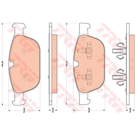 Serie Pattini Volvo Xc60 3.0/3.2/2.4d Gdb1821 - Foto 1