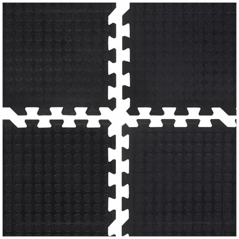 Piastrella Per Pavimenti In Gomma Nera 12 Mm 90x120 Cm - Foto 7