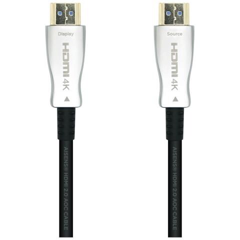 Cavo Hdmi V2.0 Aoc Premium 4k Alta Velocità Nero 20 M - Foto 1