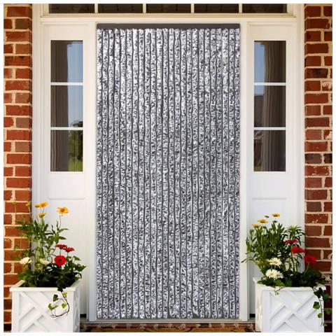 Tenda Antimosche Marrone E Beige 100x200 Cm In Ciniglia - Foto 1