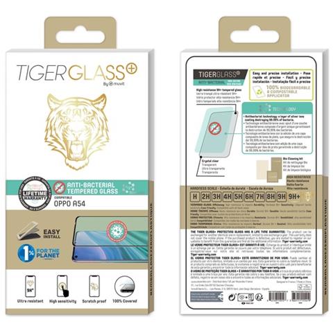 Salvadisplay In Vetro Temperato Per Oppo A74 5g / A54 Antibatterico, Nero Transparente - Foto 2