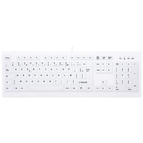 Tastiera Cablato AK-C8100F-U1-W/FR (Layout Francese) Colore Bianco - Foto 1