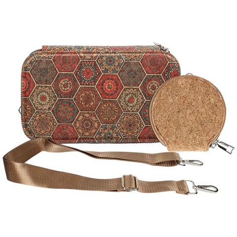 Borsetta In Sughero, Collezione Corkinspire, Chiusura A Zip - Foto 1