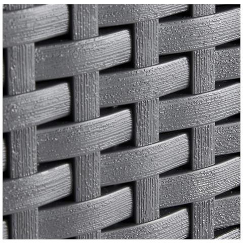 Salotto In Resina Antracite Da Esterno Giardino Con Divano Angolare E Tavolino Emma Corner Keter - Foto 5