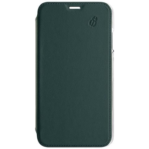 Custodia Per Iphone 6/7/8/se (2022) Premium In Pelle Con Retro Cristal, Verde Scuro - Foto 1
