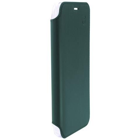 Custodia Per Iphone 6/7/8/se (2022) Premium In Pelle Con Retro Cristal, Verde Scuro - Foto 2