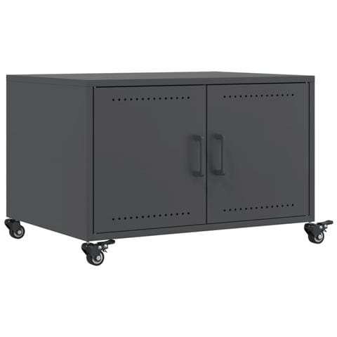 Tavolino da Salotto Antracite 68x50x43,5 cm in Acciaio - Foto 1