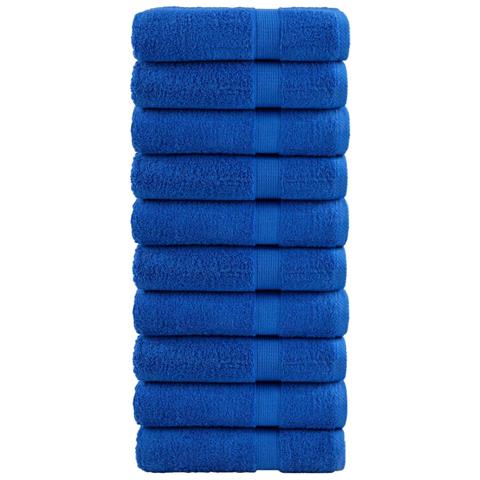 Asciugamani da Doccia SOLUND 10 pz Blu 70x140 cm 600gsm - Foto 1