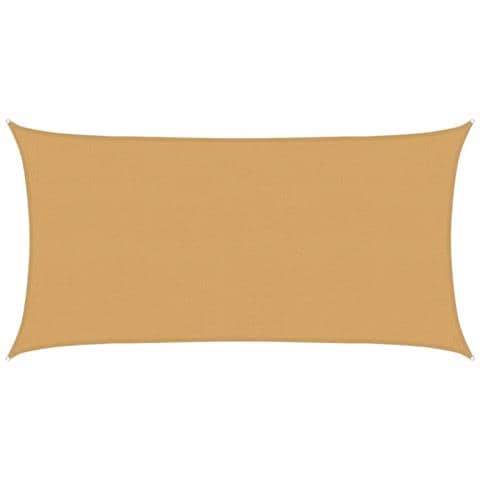 Vela Parasole 160 G /m Rettangolare Sabbia 2,5x5 M In Hdpe - Foto 1