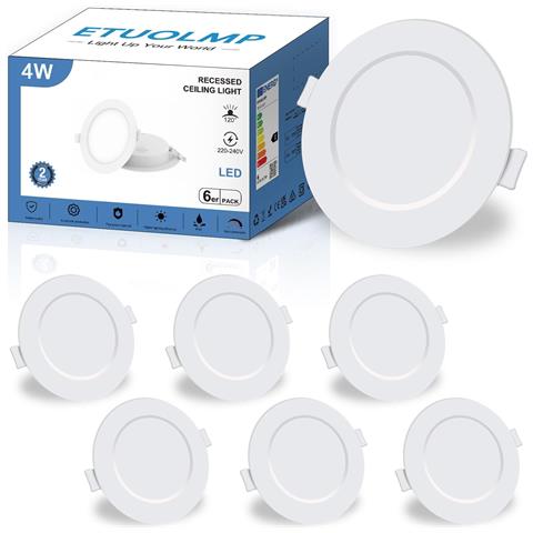 Reflettori Led Incassati 4w 350lm Luce Calda 3000k Per Atmosfera Accogliente - Foto 1