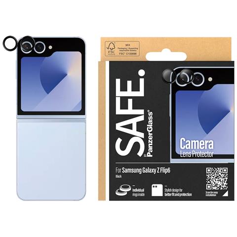 SAFE by PG Lens Prot Sam new Z Flip5 Blk Pellicola proteggischermo trasparente Samsung 1 pz - Foto 4