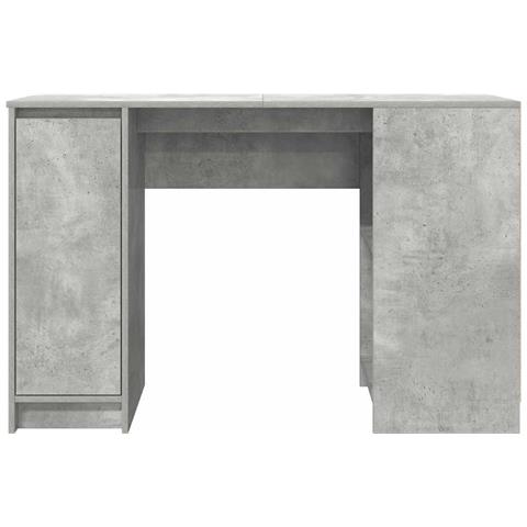 Scrivania Grigio Cemento 120x42x76 cm in Legno Multistrato - Foto 9