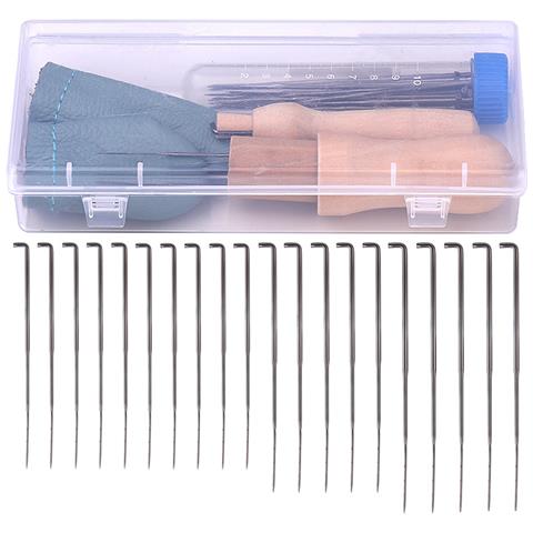 Set Di Aghieltrimento - Kit Completoeltrimento Della Lana Con Aghi, Proteggi Dita E Punteruolo - Foto 1