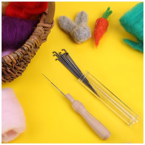 Set Di Aghieltrimento - Kit Completoeltrimento Della Lana Con Aghi, Proteggi Dita E Punteruolo - Foto 5