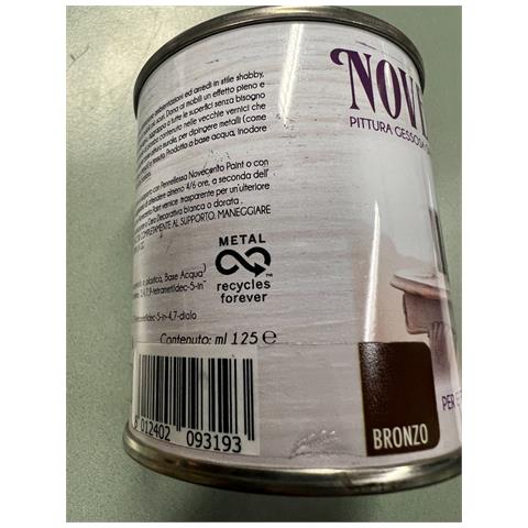 Novecento Paint - Pittura Gessosa Ml 125 Bronzo - Foto 2