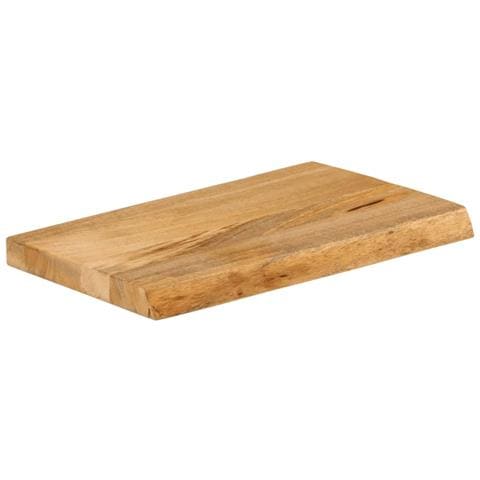 Piano Tavolo Bordi Vivi 40x20x2,5 Cm In Legno Massello Di Mango - Foto 2