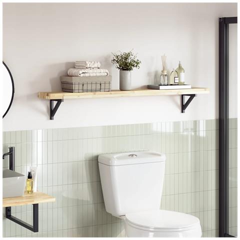 Piano Per Tavolo 120x20x4cm Rettangolare Legno Massello Acacia - Foto 1