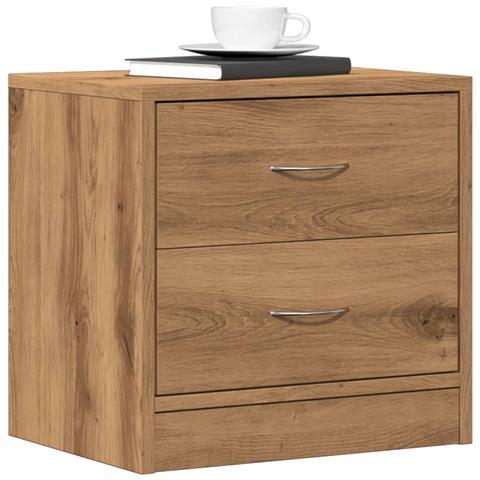 Comodino Rovere Artigianale 40x30x40 Cm In Legno Multistrato - Foto 1