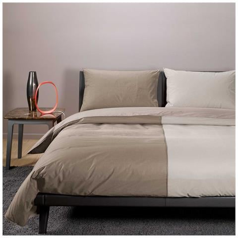 Completo Copripiumino Atlantic In Cotone Colore Incolore Misura Matrimoniale - Foto 2