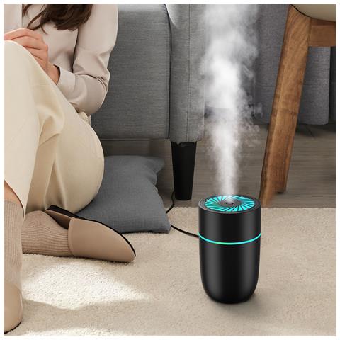 Umidificatore Per Auto Wt-009: Mini Usb Silenzioso Con Luce Colorata Black - Foto 2