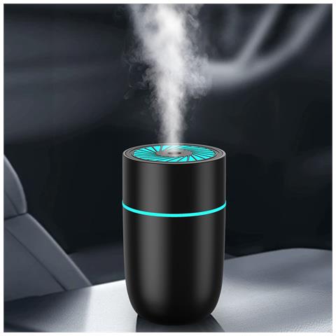 Umidificatore Per Auto Wt-009: Mini Usb Silenzioso Con Luce Colorata Black - Foto 5