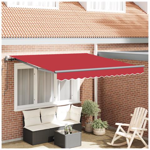 Tenda Retrattile Automatica  Rossa 350x250 cm, Tessuto di Ricambio per Tenda  da 3.5x2.5 m Rossa - Foto 2