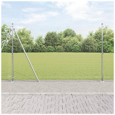 Recinzione Metallica Saldato con Base in Cemento 25 x 1,5 m - Foto 2