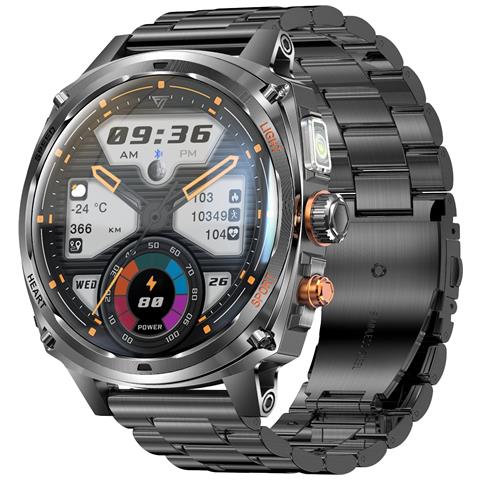 Smartwatch Multifunzionale Nero Con Monitoraggio Della Salute E Chiamate Bluetooth - Foto 2
