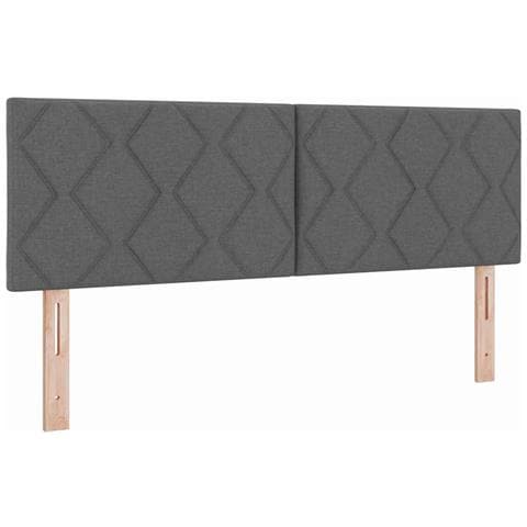 Letto box spring con materasso Grigio scuro 160 x 200 cm - Foto 1