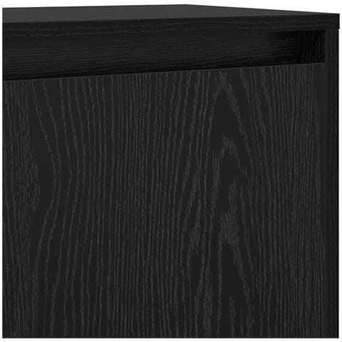 Credenza Rovere nero 97 x 29 x 75 cm Legno multistrato - Foto 9