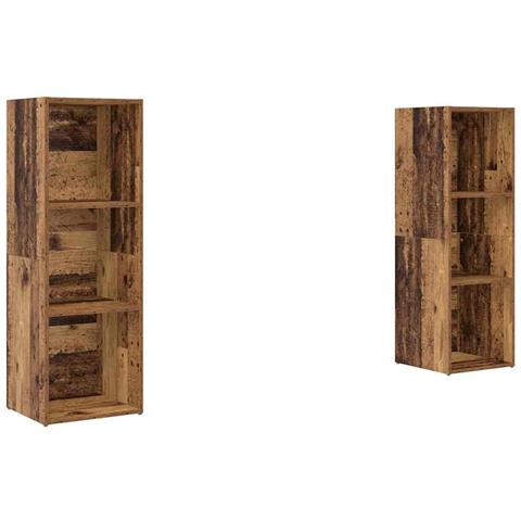 Set mobile TV 2 pcs Legno vecchio 107 x 35 x 37 cm - Foto 1