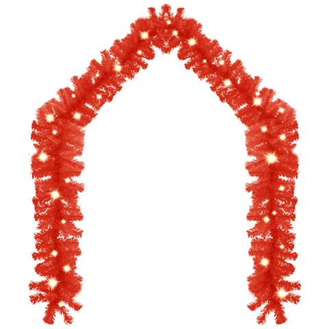 Ghirlanda Natalizia Con Luci A Led 5 M Rossa - Foto 1