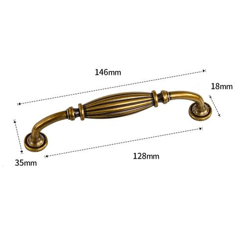 Set Di 2 Maniglie Vintage Per Cassetti, Maniglie Retro In Lega Di Zinco Per Mobili - Foto 2