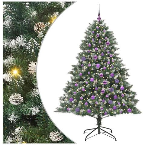 Albero di Natale artificiale con 300 LED Verde 180 cm - Foto 1