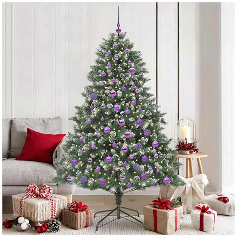 Albero di Natale artificiale con 300 LED Verde 180 cm - Foto 2