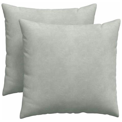 Cuscini da Divano 2 pcs Grigio chiaro 45 x 45 cm - Foto 1