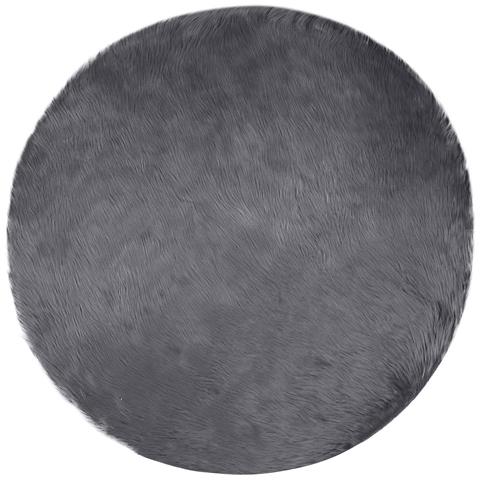 Tappeto Pecora Tafalla Antracite Ø 160 cm Poliestere - Foto 1