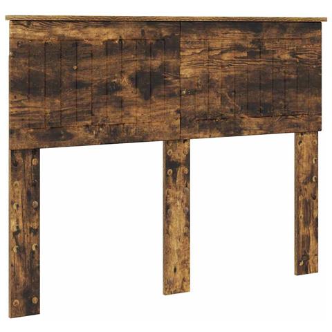 Testiera con testiera Rovere fumé 135 cm Legno multistrato - Foto 1