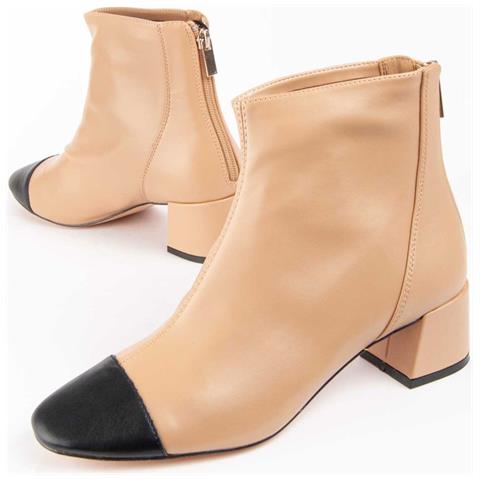 Stivaletto Tacco Botinia9 Beige. - Foto 1