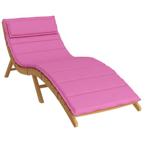 Cuscino per Lounger Sole Rosa 178 x 60 x 4 cm Tessuto Oxford - Foto 1