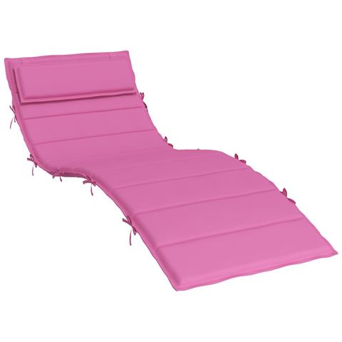 Cuscino per Lounger Sole Rosa 178 x 60 x 4 cm Tessuto Oxford - Foto 2