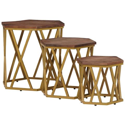 Tavolini da salotto Marrone 55 x 55 x 50 cm - Foto 1