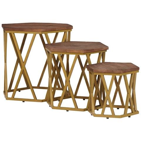 Tavolini da salotto Marrone 55 x 55 x 50 cm - Foto 2