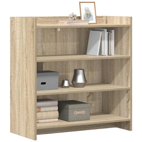 Credenza Rovere Sonoma 75 x 36 x 80 cm Legno ingegnerizzato - Foto 2