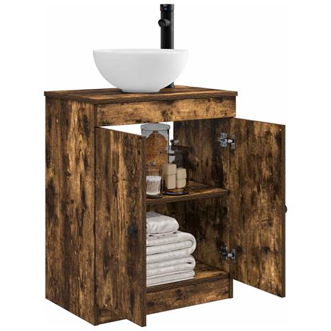 Mobile da bagno con lavabo Rovere Fumo 54 x 35 x 83 cm - Foto 2