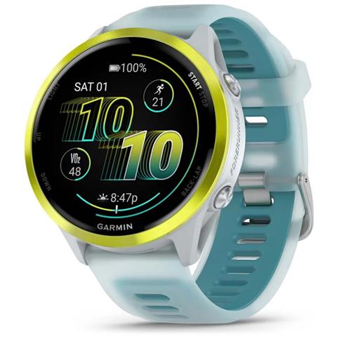 Forerunner 570 3,56 cm (1.4") AMOLED 47 mm Digitale 454 x 454 Pixel Touch screen Bianco, Giallo Wi-Fi GPS (satellitare) - Foto 1