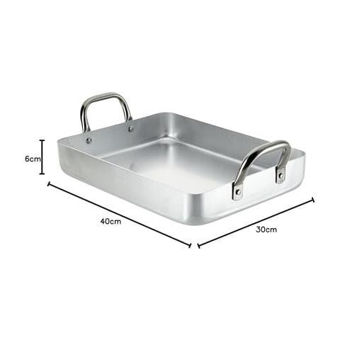 20540F - Teglia da forno con manico fisso 40 cm in alluminio - Foto 2