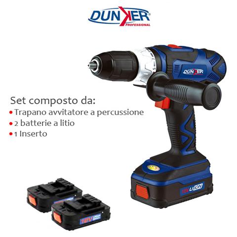 Trapano avvitatore elettrico 18 V batteria1300 mAh con valigetta accessori - Foto 2