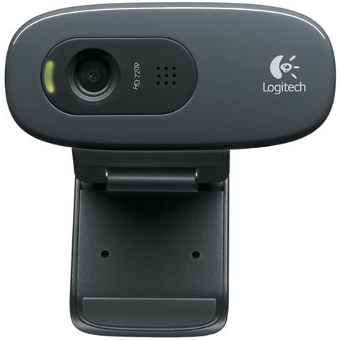 Webcam C270 HD 720p USB plug-and-play con microfono intergrato e supporto regolabile con clip universale - Foto 1