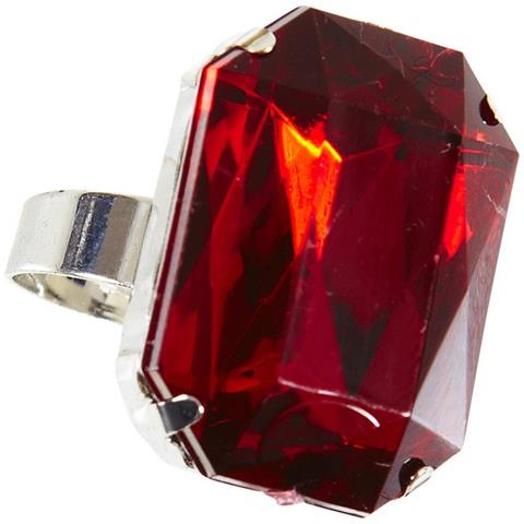 Anello Con Pietra Rossa Per Halloween Taglia Unica - Foto 1